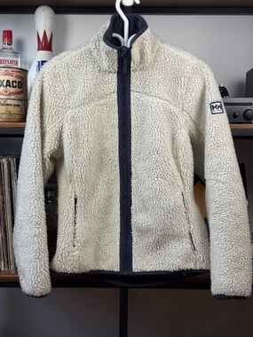 Helly Hansen Women's Cream Sherpa Fleece Jacket size Small